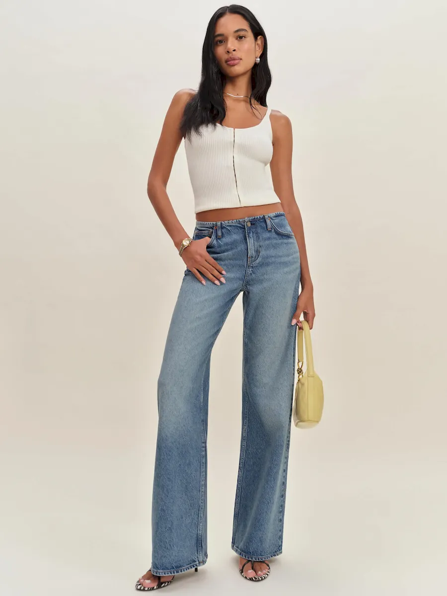 Cary Low Rise Slouchy Wide Leg Jeans - Image 3