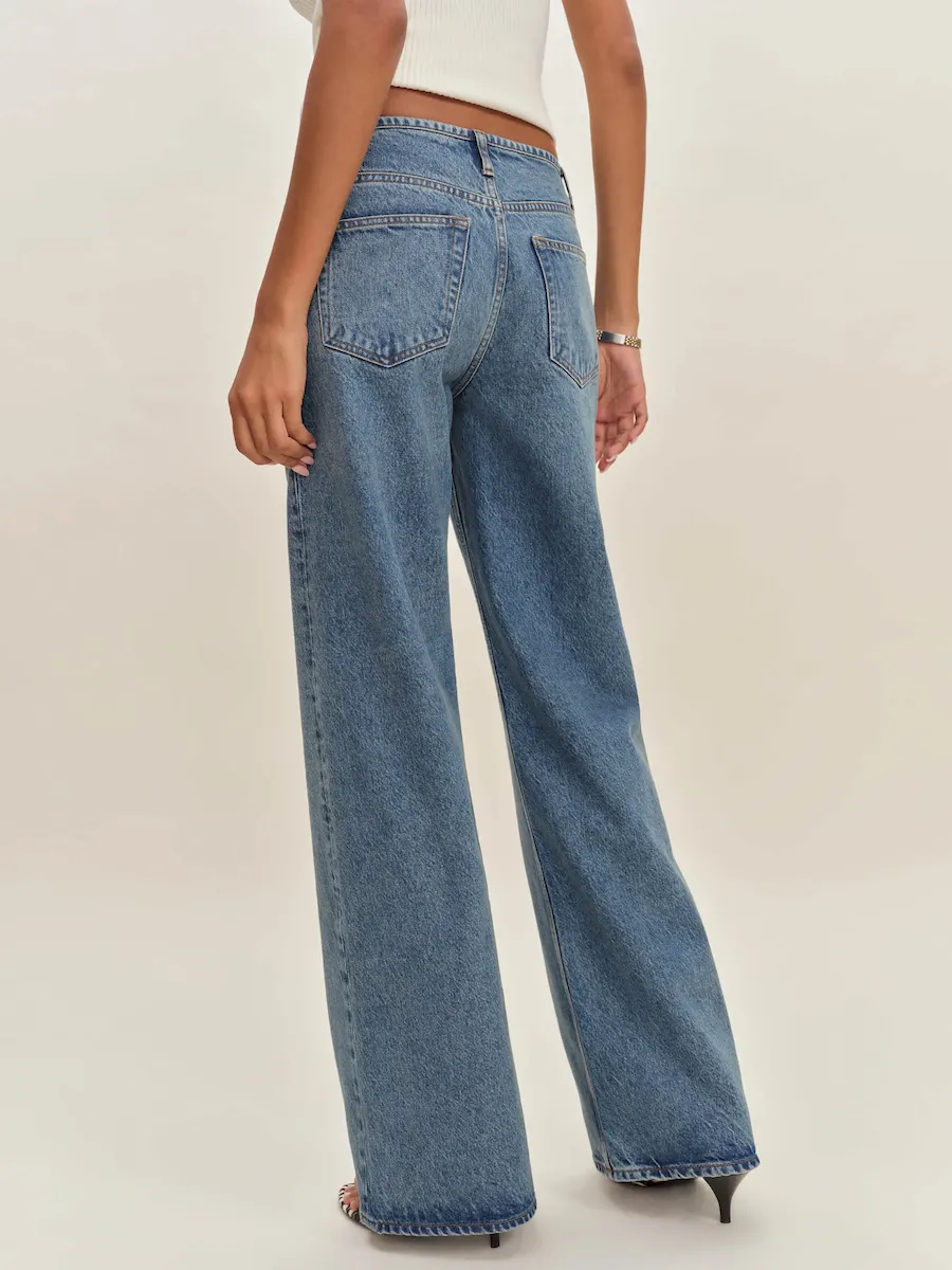 Cary Low Rise Slouchy Wide Leg Jeans - Image 4