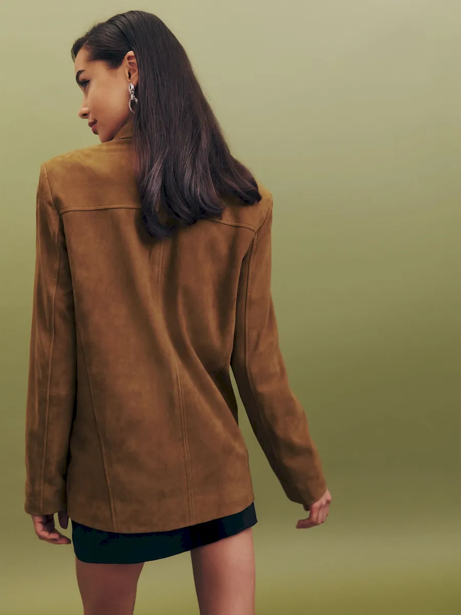 Veda Lincoln Suede Shirt Jacket - Image 3