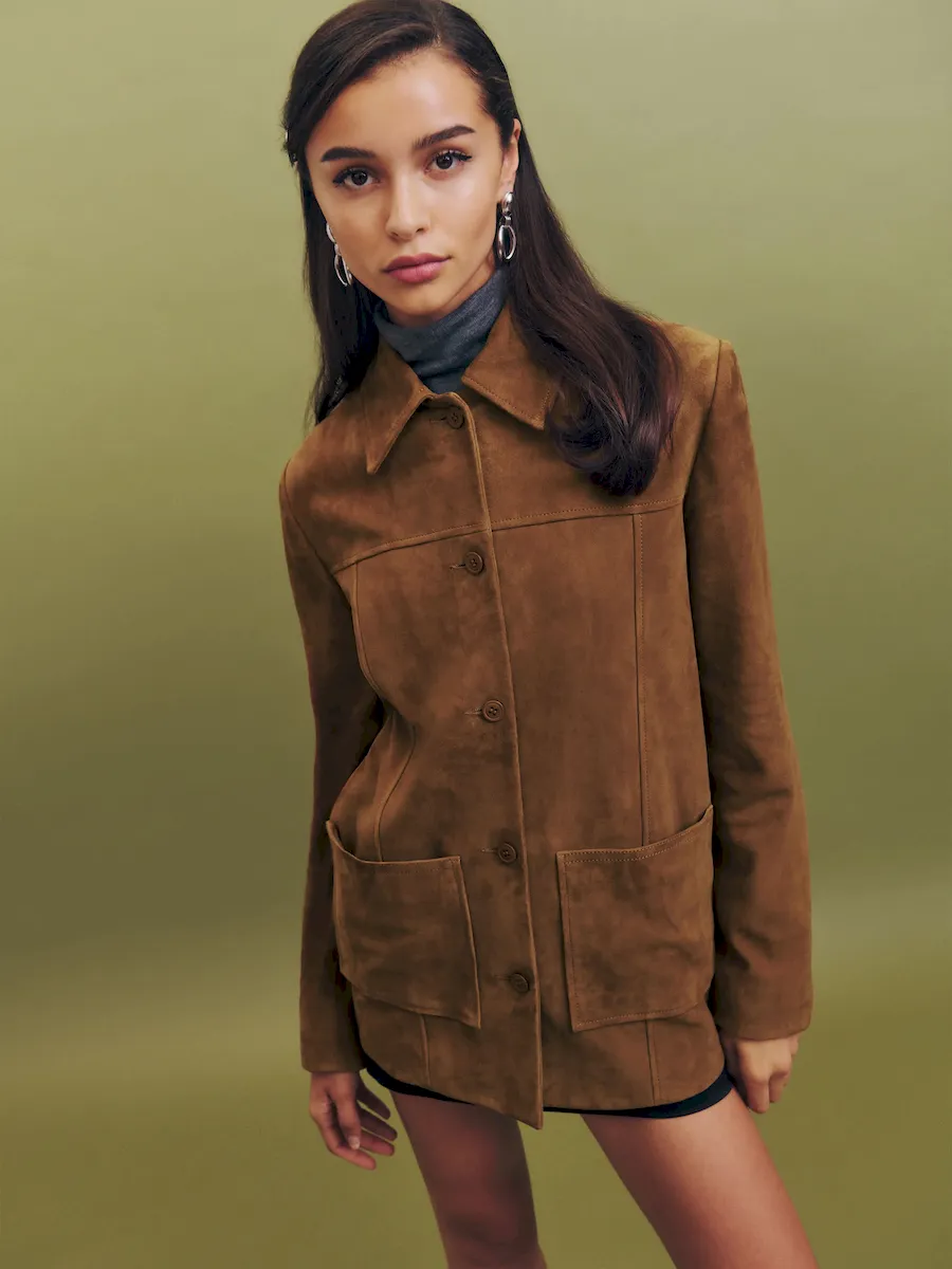 Veda Lincoln Suede Shirt Jacket - Image 4