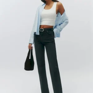 Abby High Rise Straight Jeans