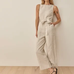 Petites Naomi Linen Jumpsuit