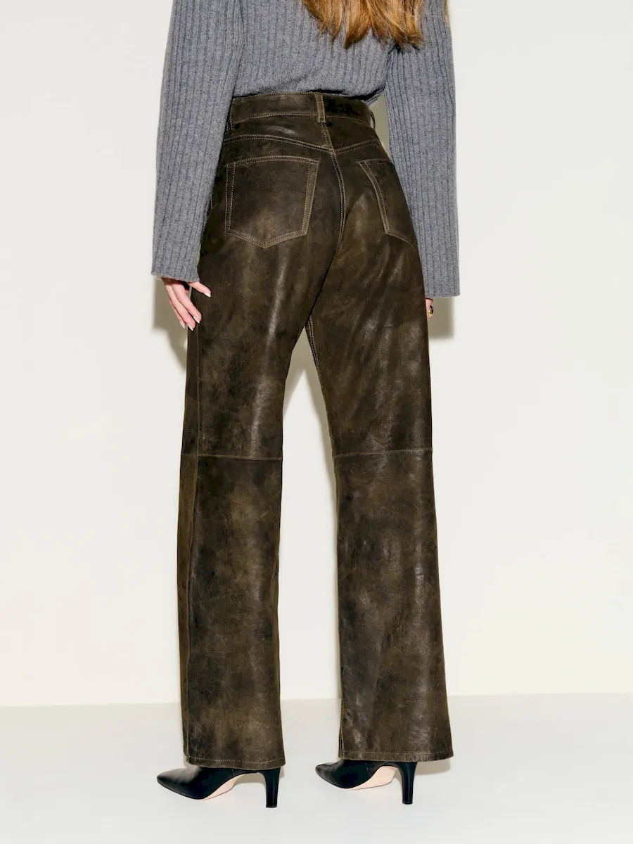 Veda Kennedy Wide Leg Leather Pant - Image 3