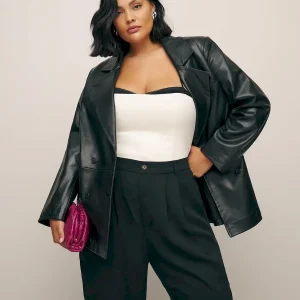 Veda Dalia Relaxed Leather Blazer Es