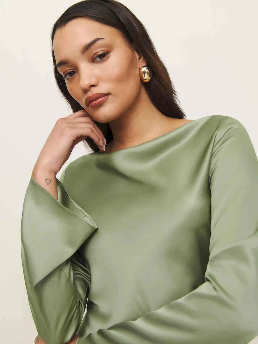 Pike Satin Dress - Image 3