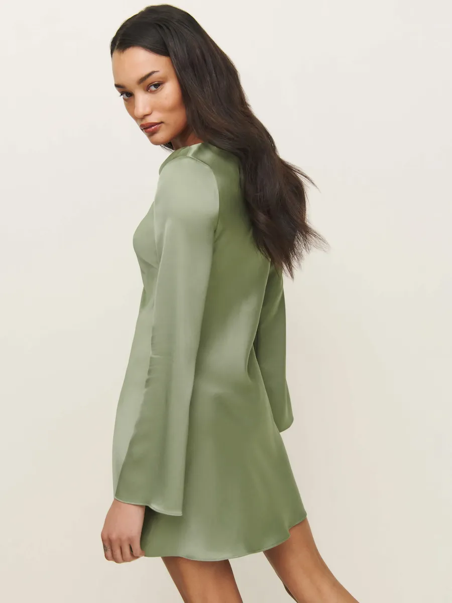 Pike Satin Dress - Image 4