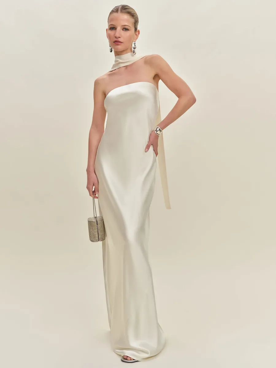 Oren Silk Dress - Image 4