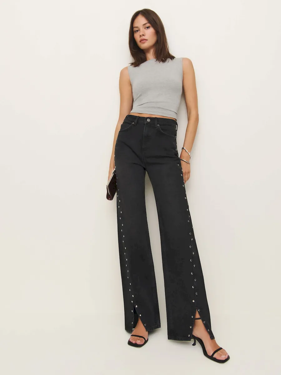 Cary High Rise Slouchy Straight Leg Jeans - Image 2