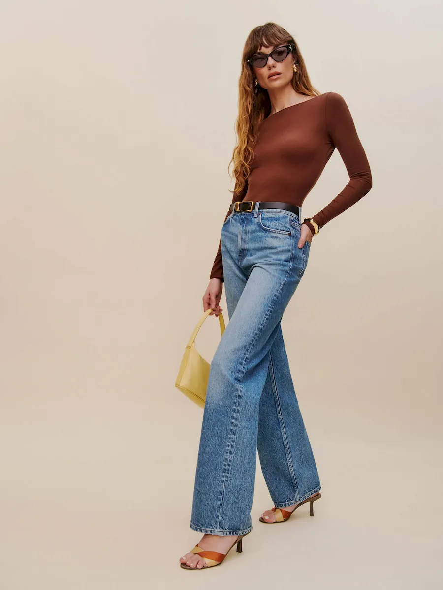 Cary High Rise Slouchy Straight Leg Jeans - Image 6
