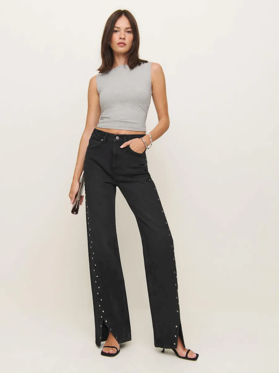 Cary High Rise Slouchy Straight Leg Jeans - Image 6