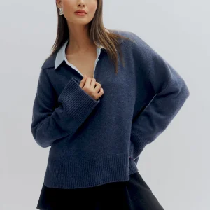 Sawyer Oversized Cashmere Polo