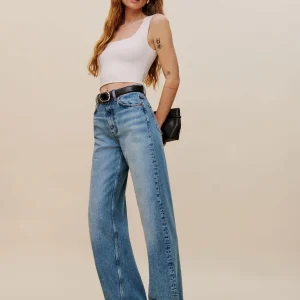 Cary Cuffed High Rise Slouchy Wide Leg Jeans