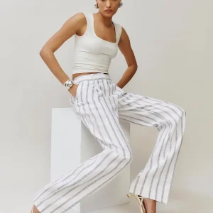 Alex Linen Mid Rise Pant