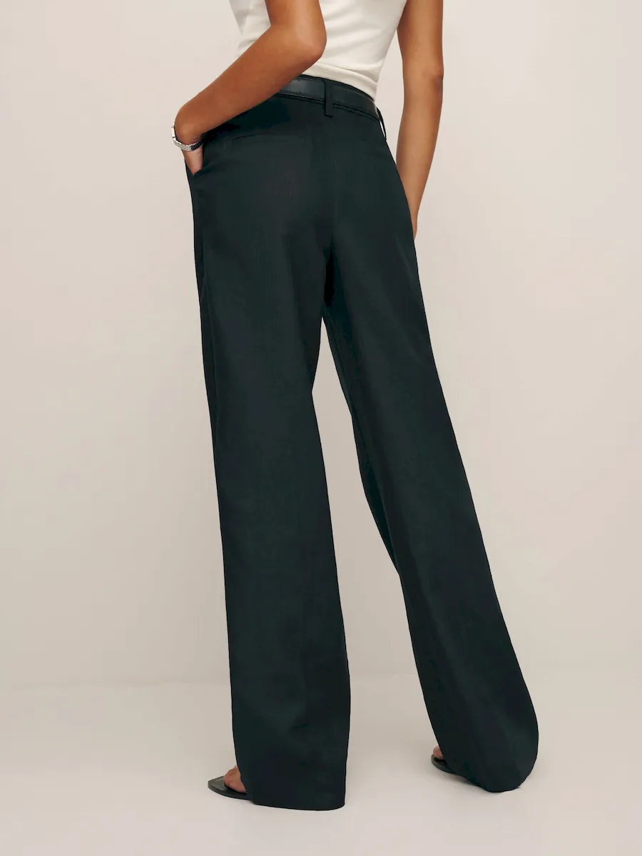 Alex Linen Mid Rise Pant - Image 3