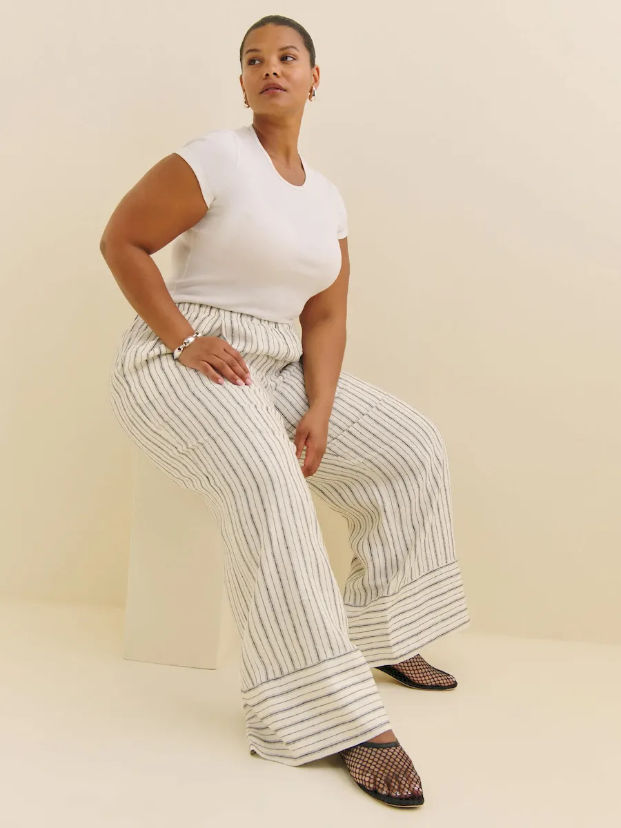 Fernando Linen Wide Leg Pant Es - Image 4