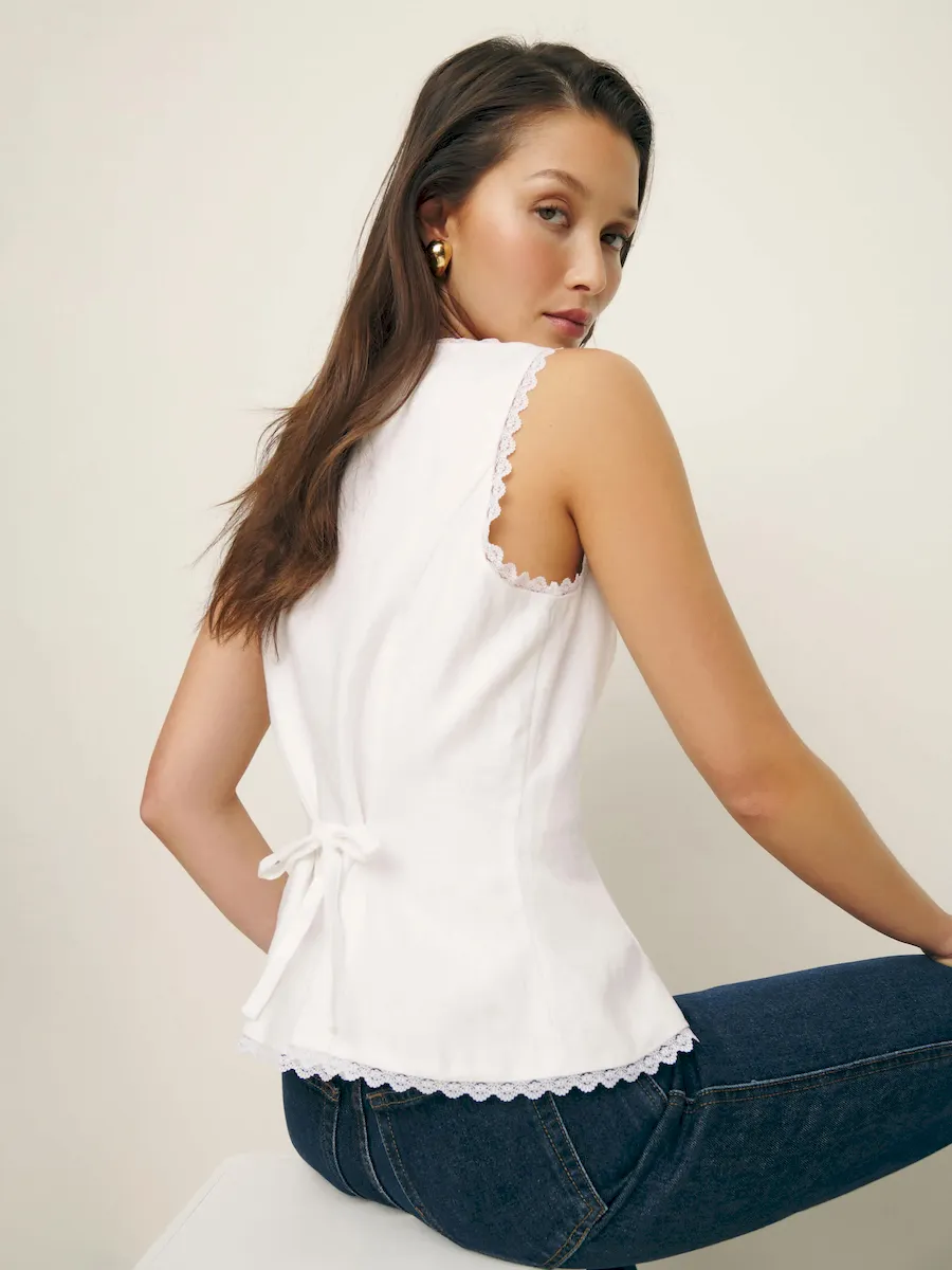 Amela Linen Top - Image 3