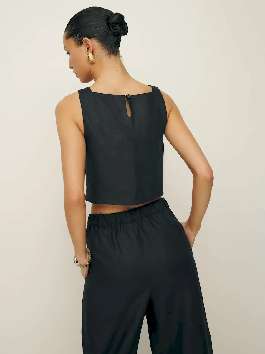 Saige Linen Top - Image 3