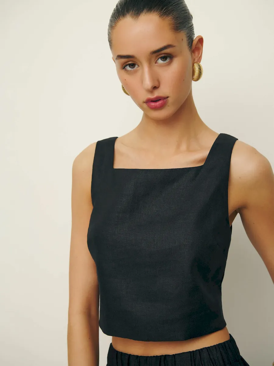 Saige Linen Top - Image 4