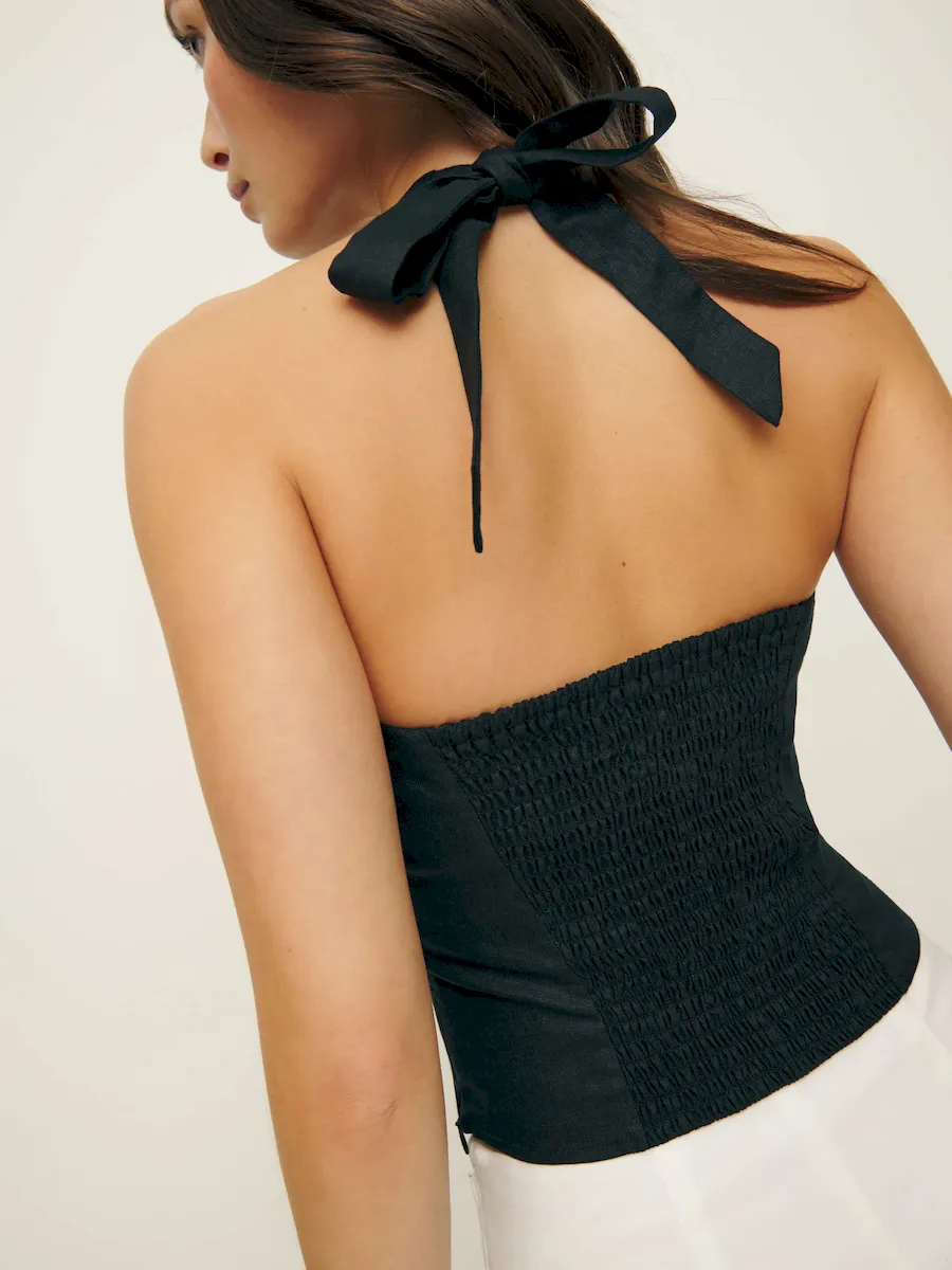 Malika Linen Top - Image 2