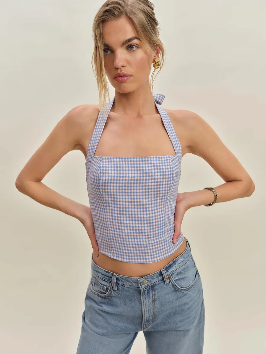 Malika Linen Top - Image 2