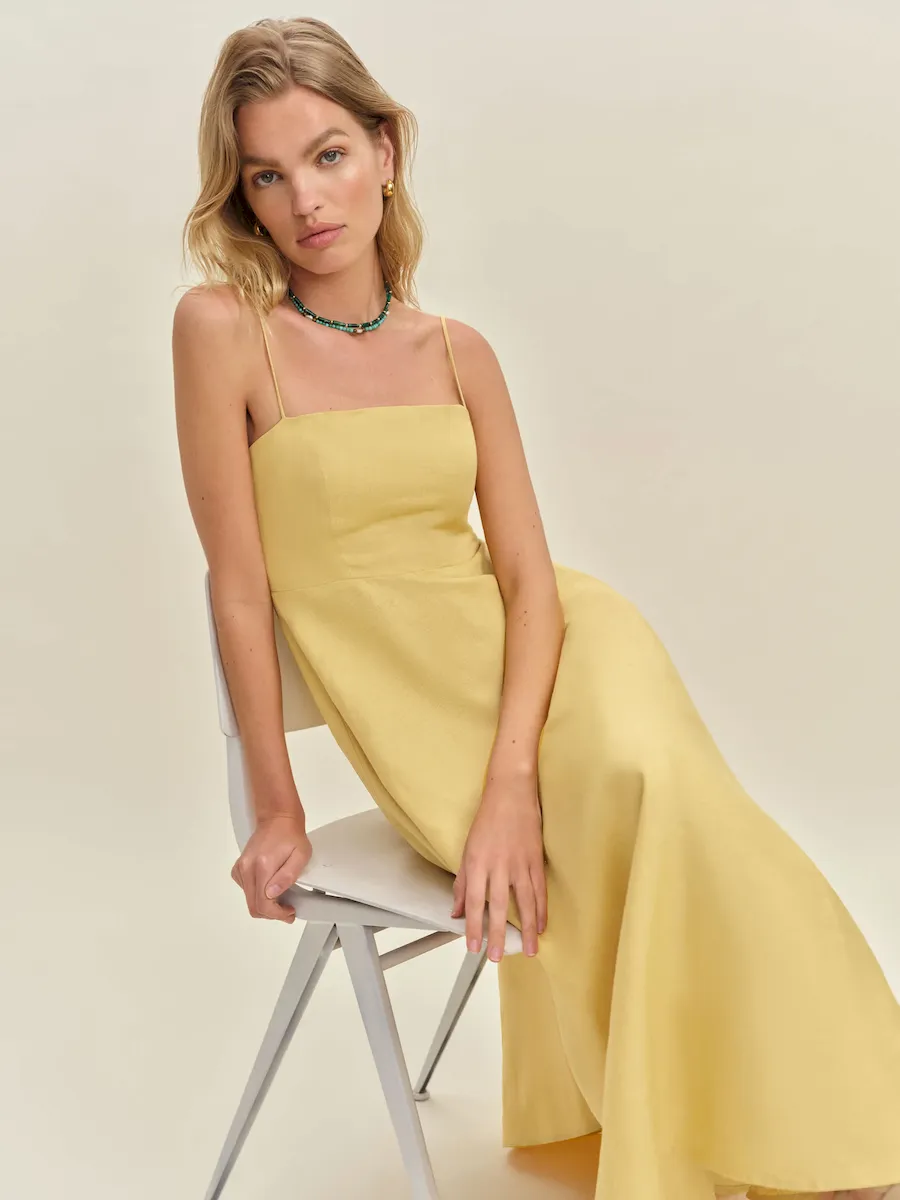 Monette Linen Dress - Image 3