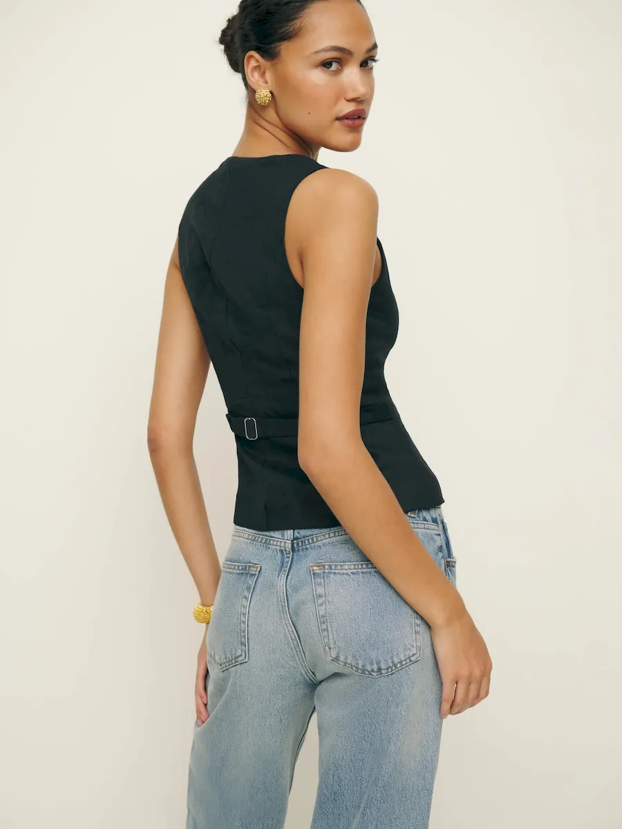 Delanie Linen Top - Image 3