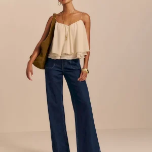 Cary Stretch High Rise Slouchy Wide Leg Jeans