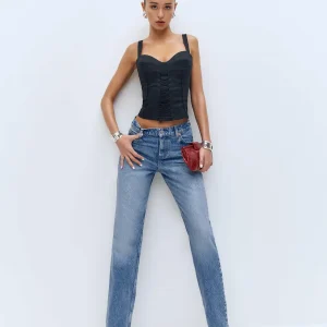 Abby Low Rise Straight Jeans