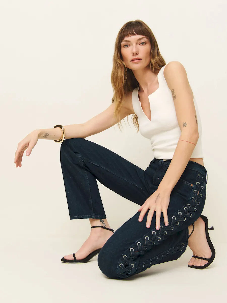 Abby Low Rise Straight Jeans - Image 3