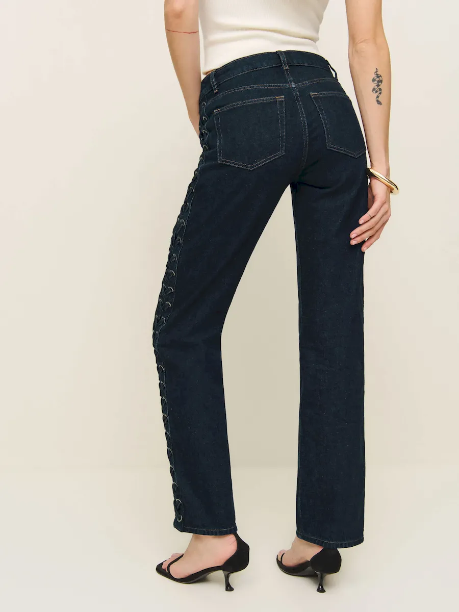 Abby Low Rise Straight Jeans - Image 4