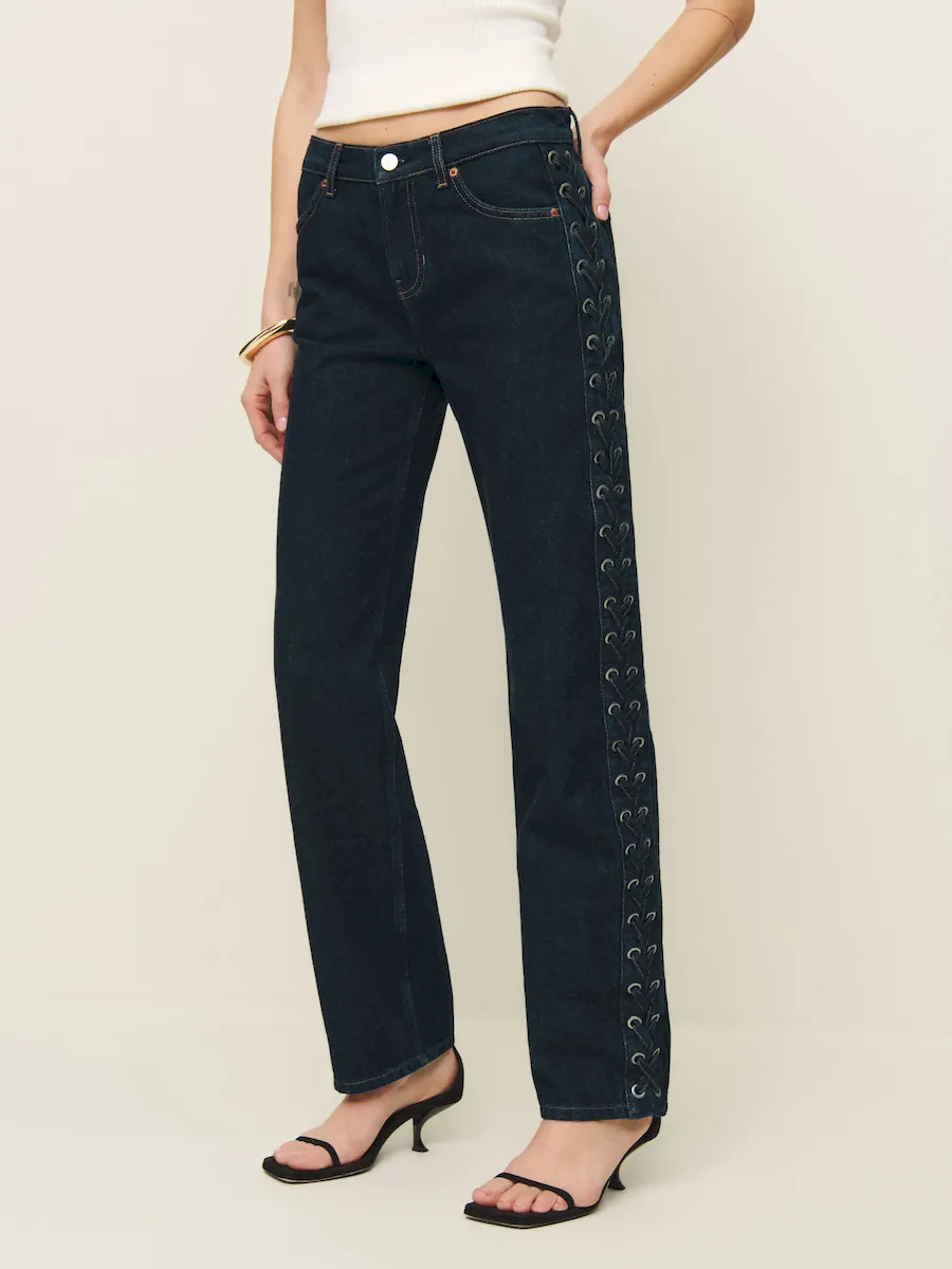 Abby Low Rise Straight Jeans - Image 5