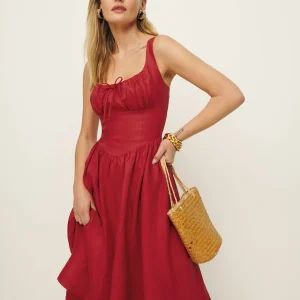 Petites Balia Linen Dress