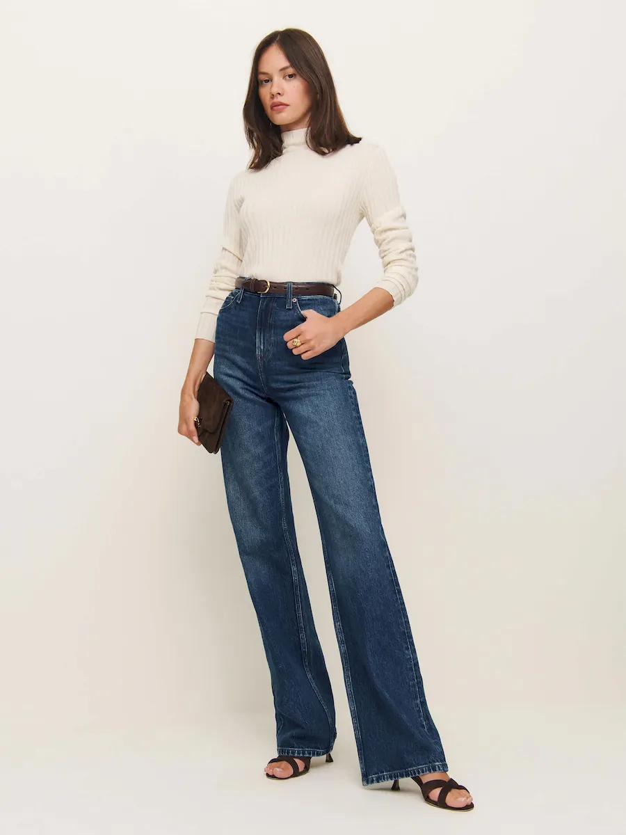 Wilder Stretch High Rise Wide Leg Jeans - Image 2