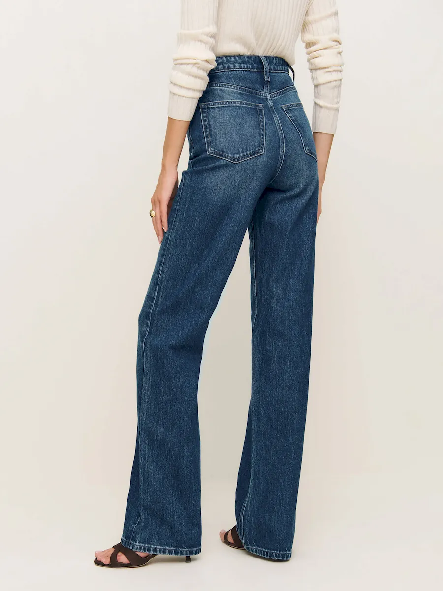Wilder Stretch High Rise Wide Leg Jeans - Image 3