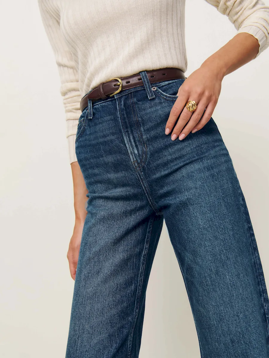 Wilder Stretch High Rise Wide Leg Jeans - Image 4