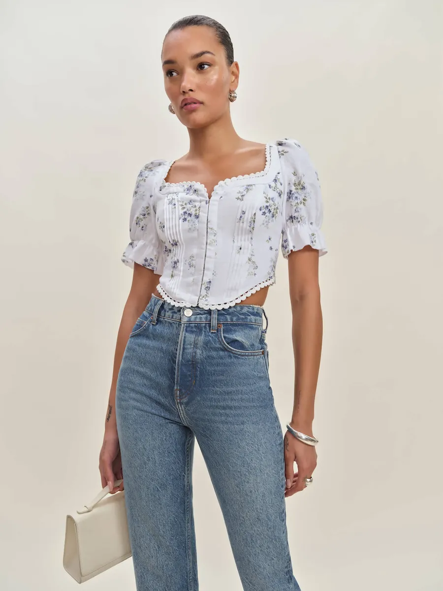 Simmie Linen Top - Image 2