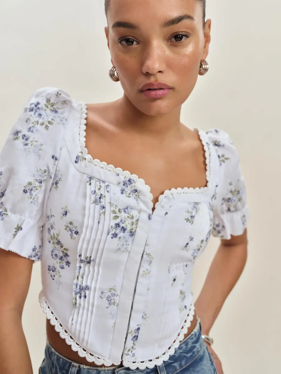 Simmie Linen Top - Image 4