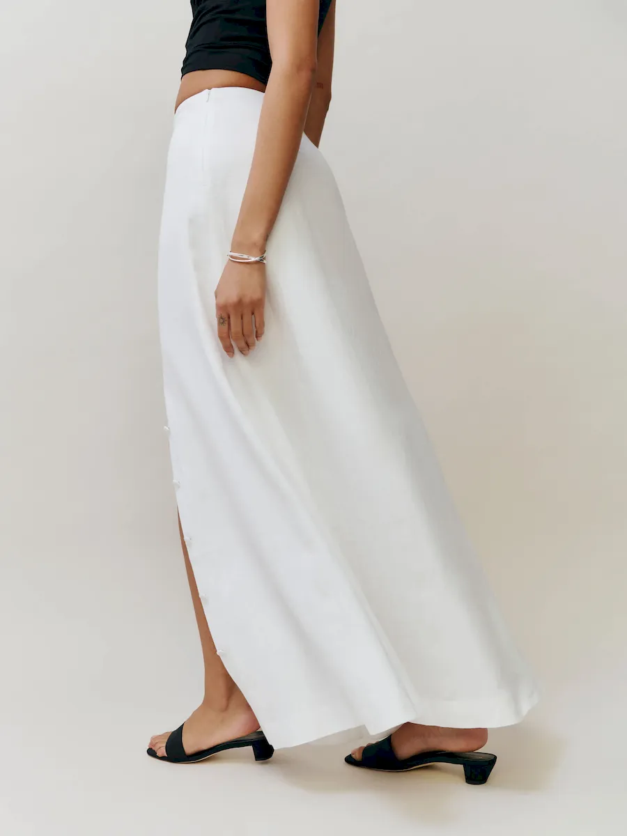 Andi Linen Maxi Skirt - Image 3