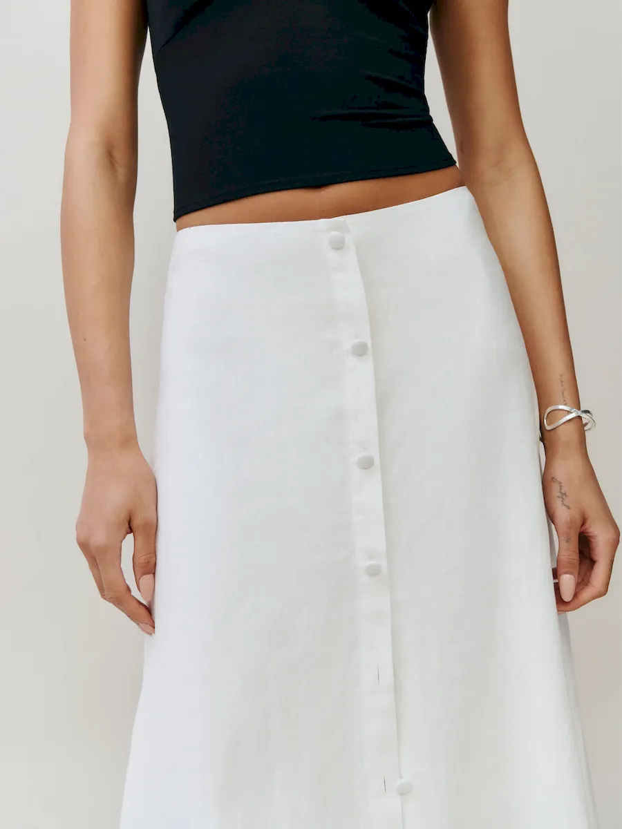 Andi Linen Maxi Skirt - Image 5