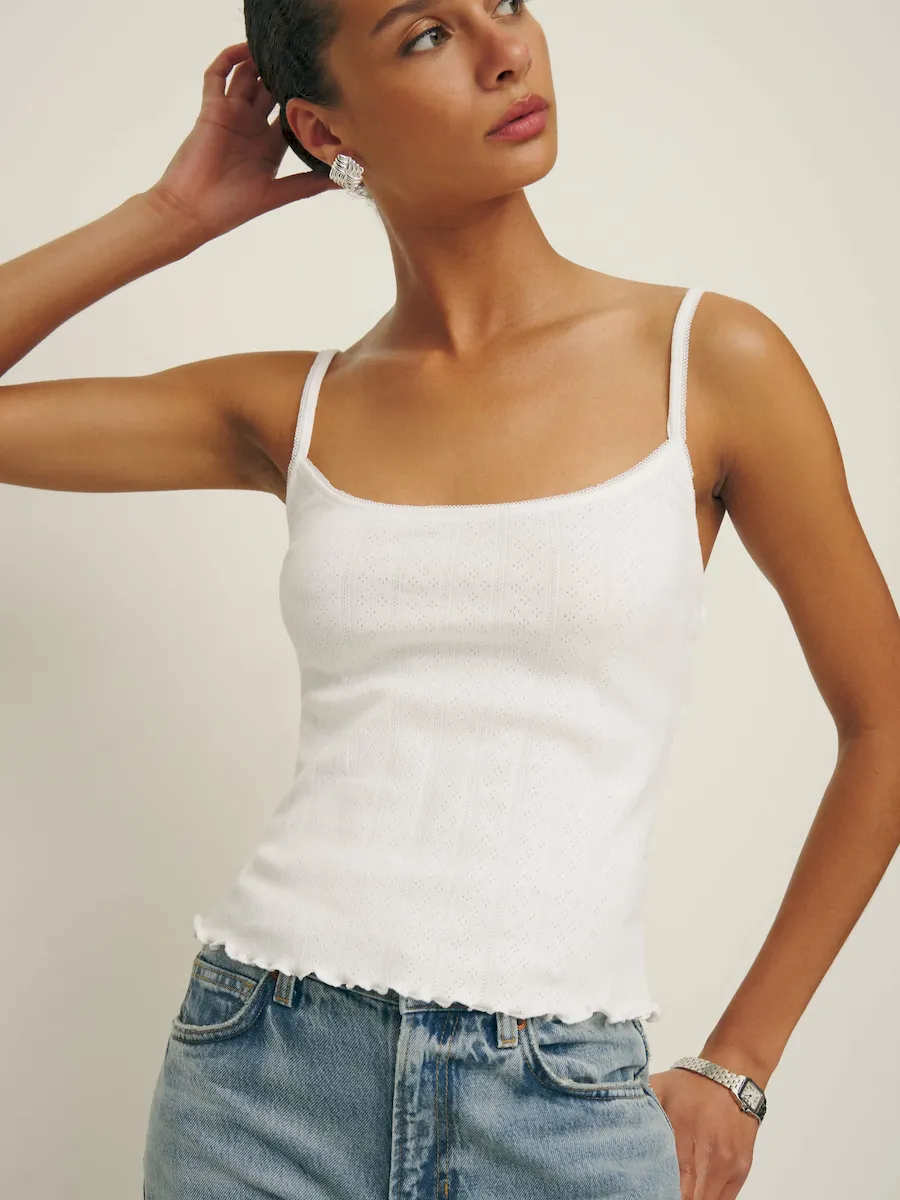 Soraya Pointelle Knit Top - Image 4