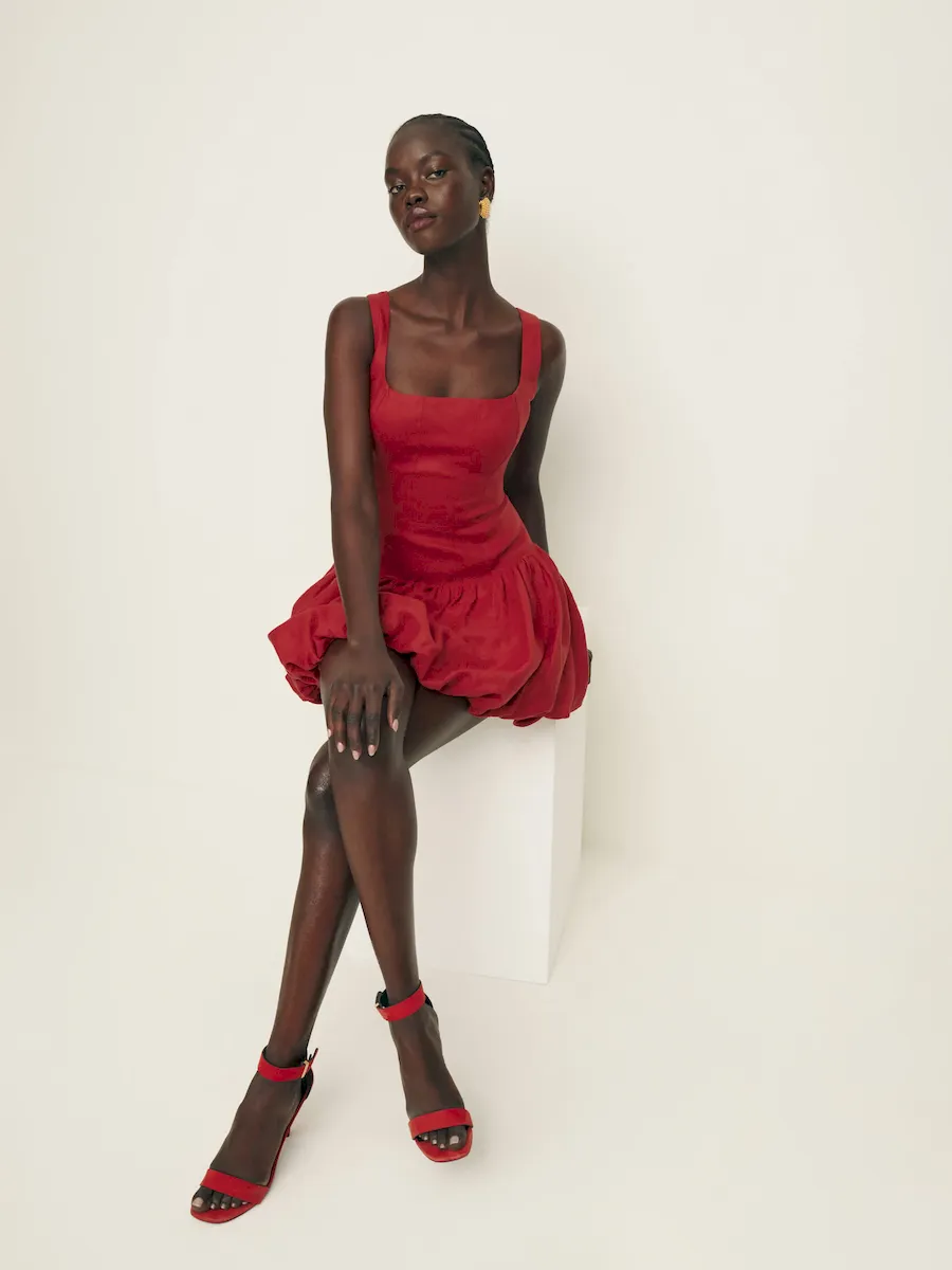 Delia Linen Dress - Image 2