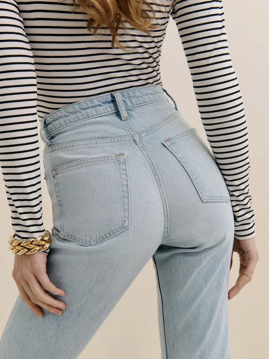 Jax Stretch High Rise Straight Jeans - Image 3