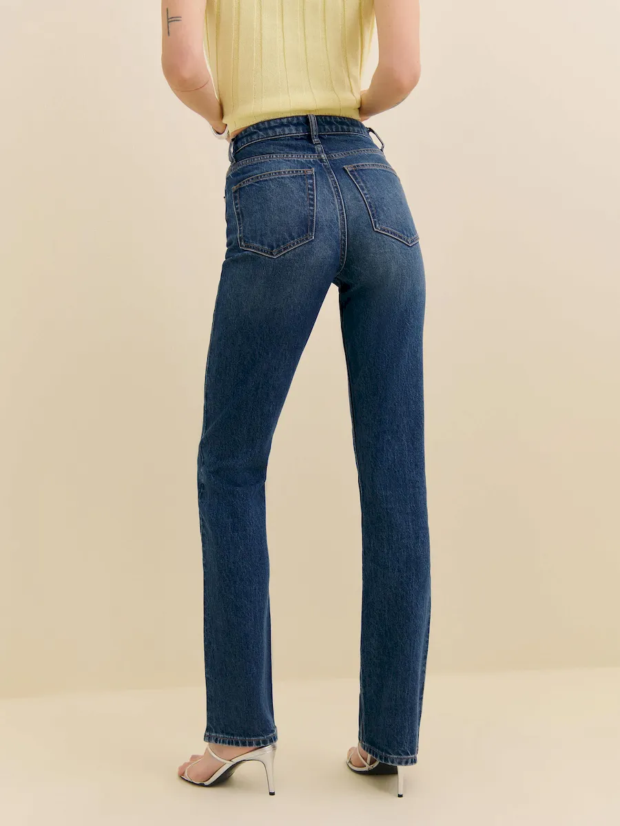 Jax Stretch High Rise Straight Jeans - Image 4