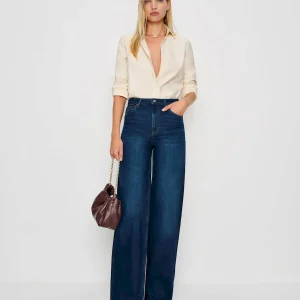 Bex Super Stretch High Rise Wide Leg Jeans