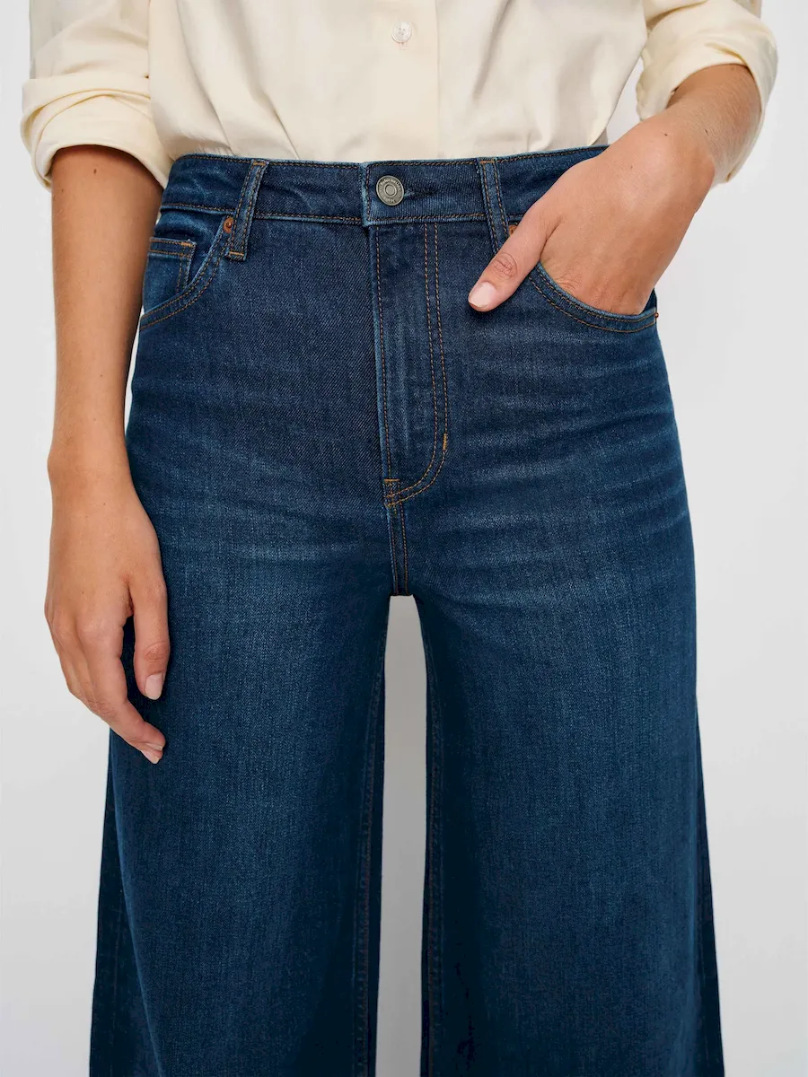 Bex Super Stretch High Rise Wide Leg Jeans - Image 6