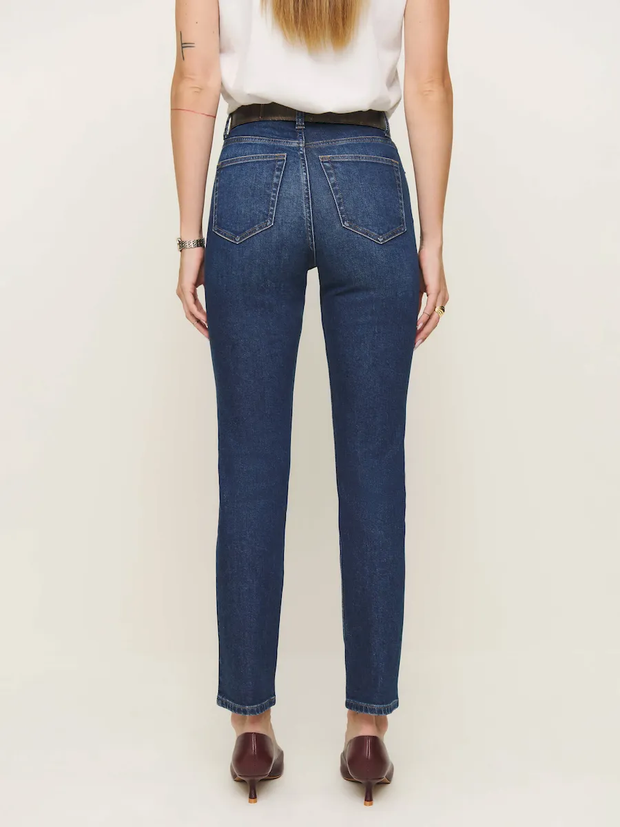 Ezra Super Stretch High Rise Straight Jeans - Image 4