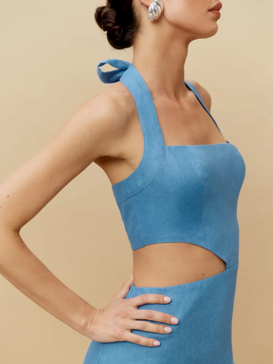 Valli Linen Dress - Image 2