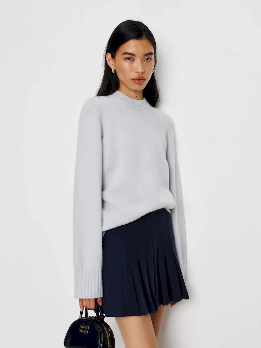 Mina Regenerative Merino Pleated Skirt - Image 2