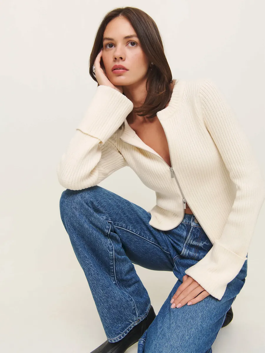 Ryan Cotton Zip Sweater - Image 6