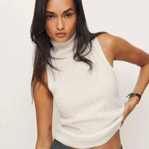Rowyn Cashmere Turtleneck Tank
